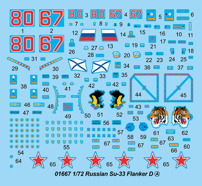 Russian SU-33 Flanker D - 1/72 Scale - Trumpeter - TRU01667