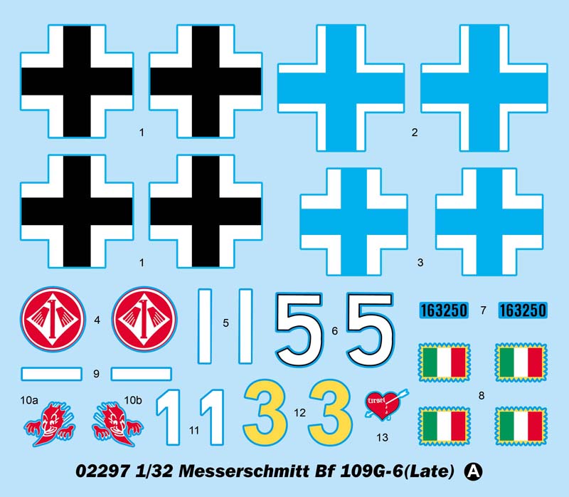 Messerschmitt BF109G-6 Late - 1/32 Scale - Trumpeter - TRU02297