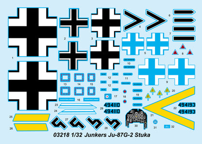 Junkers JU-87G-2 Stuka - 1/32 Scale - Trumpeter - TRU03218