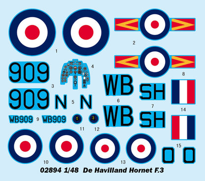 De Havilland Hornet F.3 - 1/48 Scale - Trumpeter - TRU02894