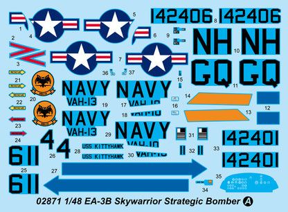EA-3B Skywarrior Strategic Bomber - 1/48 Scale - Trumpeter - TRU02871