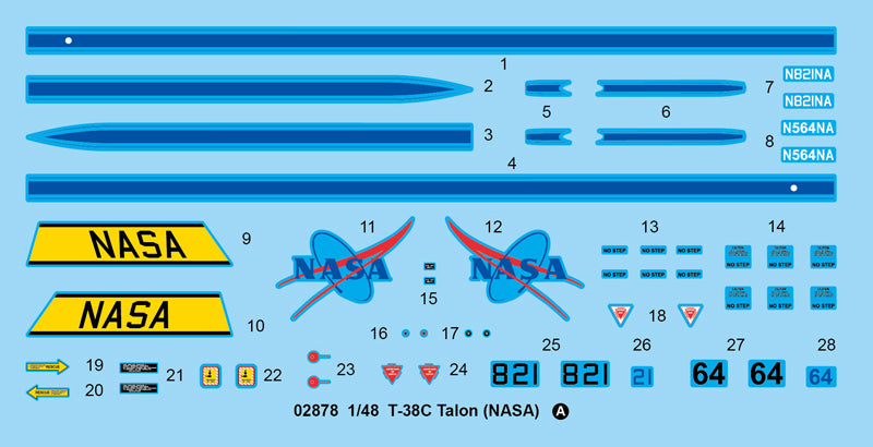 T-38C Talon NASA - 1/48 Scale - Trumpeter - TRU02878