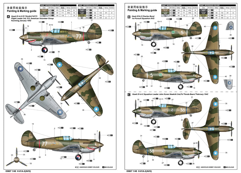 H-81 A-2 (AVG) -1/48 Scale - Trumpeter - TRU05807