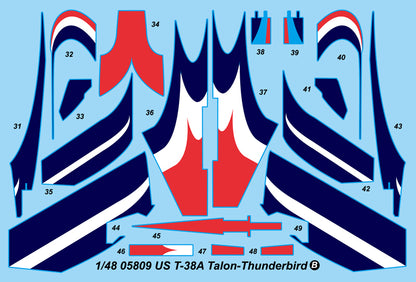 T-38A Talon Thunderbirds - 1/48 Scale - Trumpeter - TRU05809