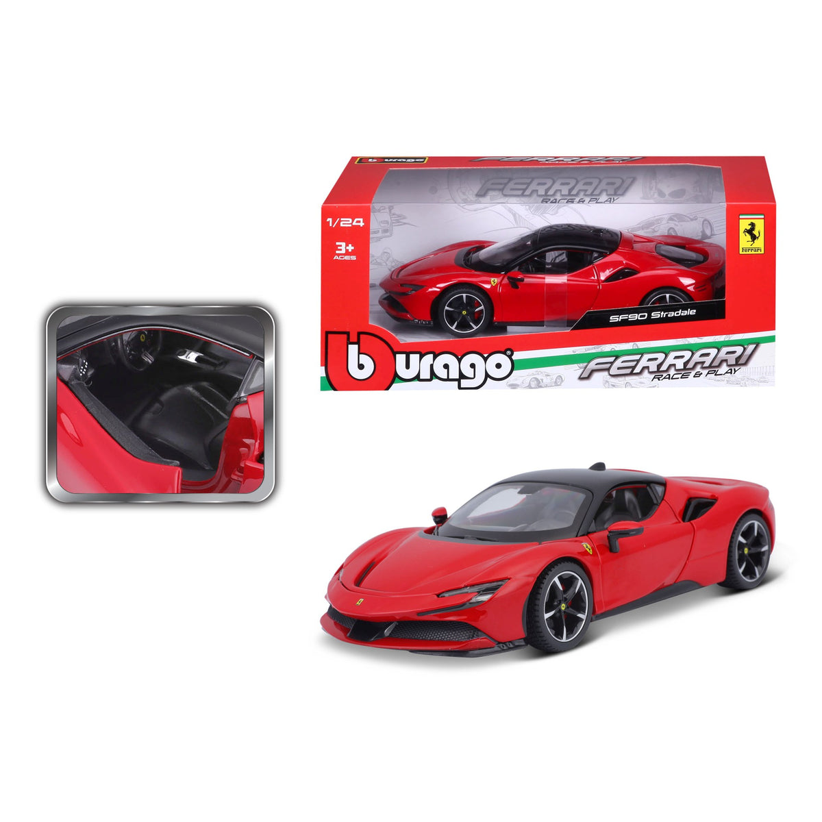Ferrari SF90 Stradale - 1/24 Scale - Bburago - BUR18-26028
