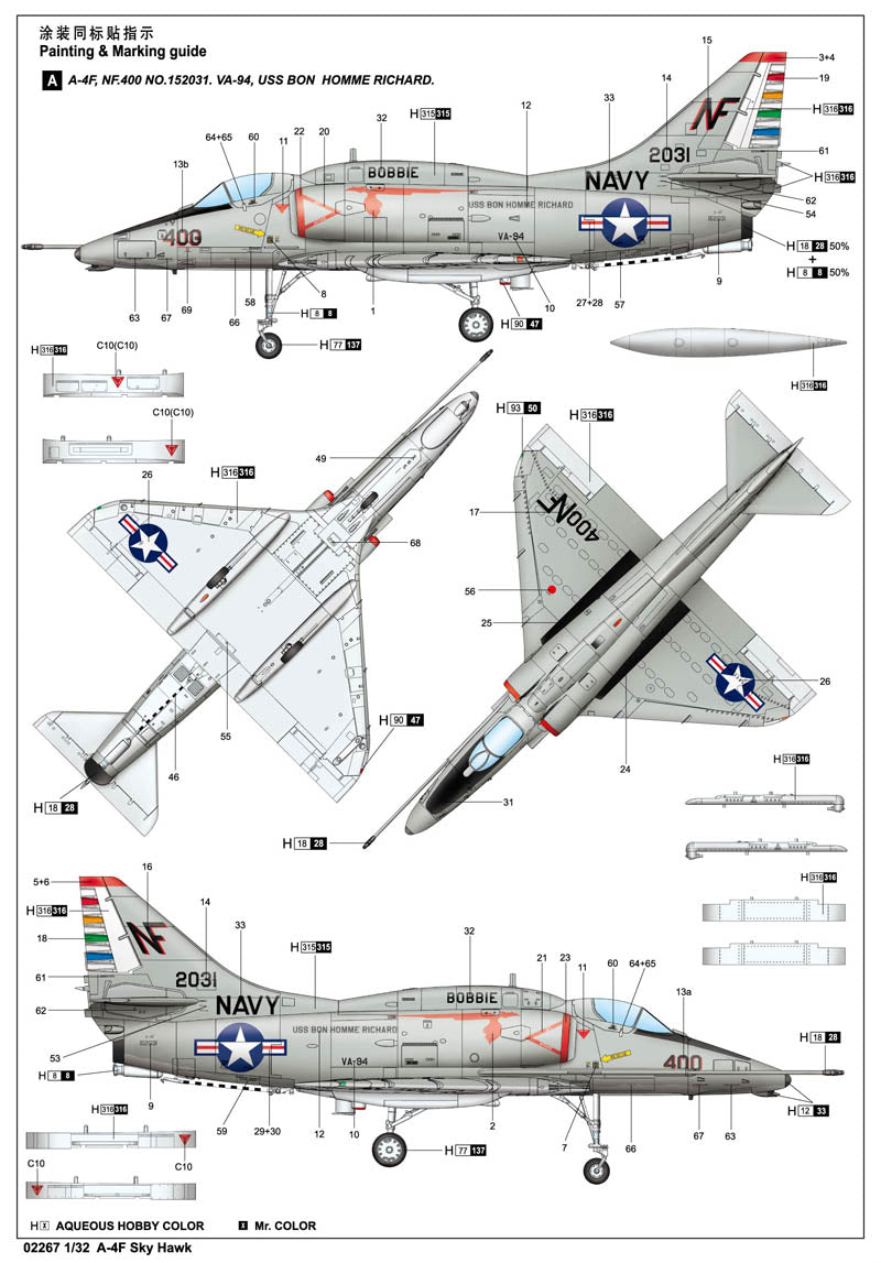 A-4F Skyhawk - 1/32 Scale - Trumpeter - TRU02267