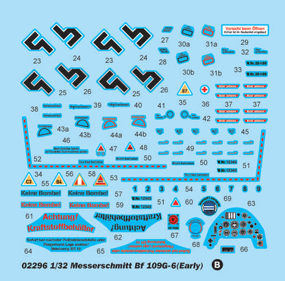 Messerschmitt BF 109G-6 Early - 1/32 Scale - Trumpeter - TRU02296