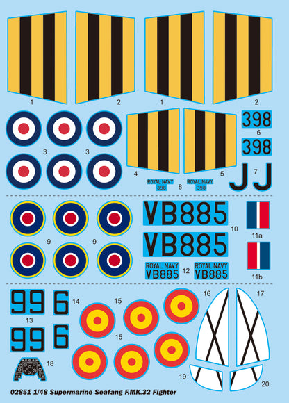Supermarine Seafang F.Mk.32 Fighter - 1/48 Scale - Trumpeter - TRU02851