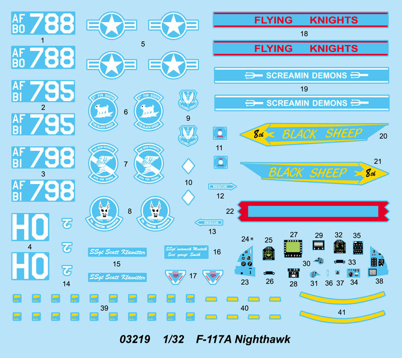 F-117A Nighthawk - 1/32 Scale - Trumpeter - TRU03219