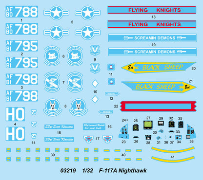 F-117A Nighthawk - 1/32 Scale - Trumpeter - TRU03219