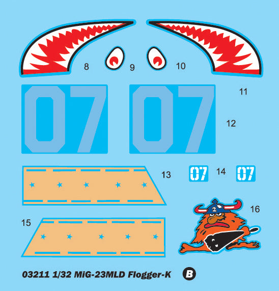 MIG-23MLD Flogger-K - 1/32 Scale - Trumpeter - TRU03211