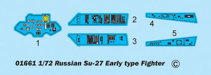 Russian SU-27 Early Type Fighter - 1/72 Scale - Trumpeter - TRU01661