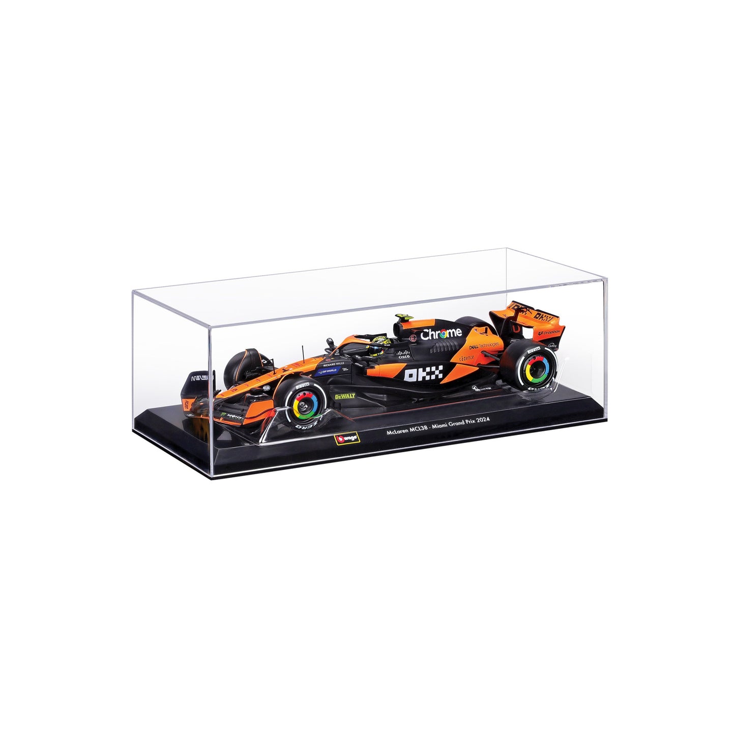 McLaren F1 MCL38 2024 w/Helmet HC #4 Norris 1/24 Bburago Bur18-28033N