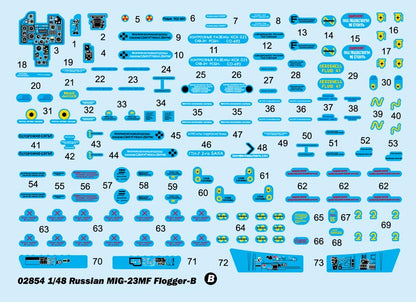 MIG-23MF Flogger-B - 1/48 Scale - Trumpeter - TRU02854