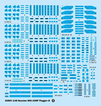 MIG-23MF Flogger-B - 1/48 Scale - Trumpeter - TRU02854
