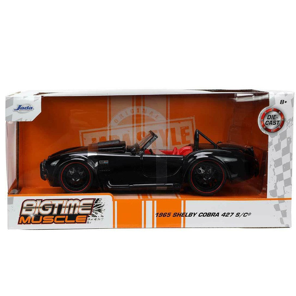 Shelby Cobra 427 Bigtime Muscle Black 1965 - 1/24 Scale - JADA - JAD32704