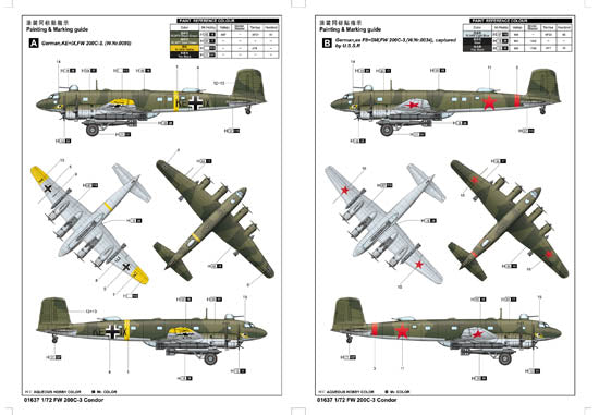 FW200 C-3 Condor - 1/72 Scale - 1/72 Scale - Trumpeter - TRU01637