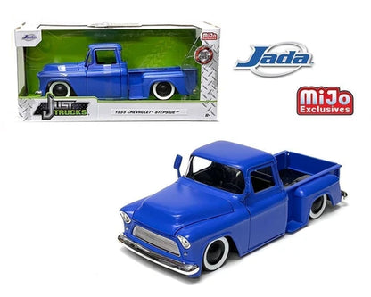 Chev Stepside Pickup Just Trucks Exclusive Blue 1955 - 1/24 Scale - Jada - JAD34295