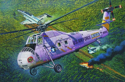 HH-34J USAF Combat Rescue - 1/48 Scale - Trumpeter - TRU02884