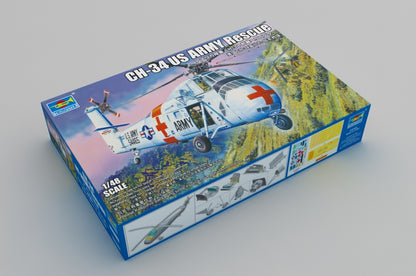 CH-34 US ARMY Rescue - 1/48 Scale - Trumpeter - TRU02883