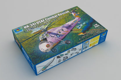 HH-34J USAF Combat Rescue - 1/48 Scale - Trumpeter - TRU02884