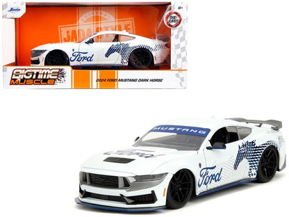 Ford Mustang Dark Horse BTM White 2024 - 1/24 Scale - Jada - JAD35279