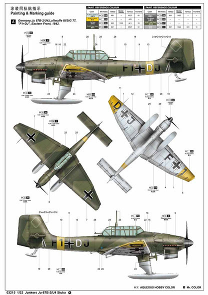 Junkers JU-87B-2/U4 Stuka - 1/32 Scale - Trumpeter - TRU03215