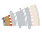 Radius 2 Curve Inner Borders 22.5 Degrees x 4 - 1/32 Scale - Scalextric - SCAC8280