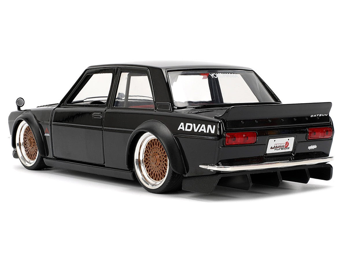 Datsun 510 ADVAN Black JDM Tuners 1973 - 1/24 Scale - Jada - JAD35954