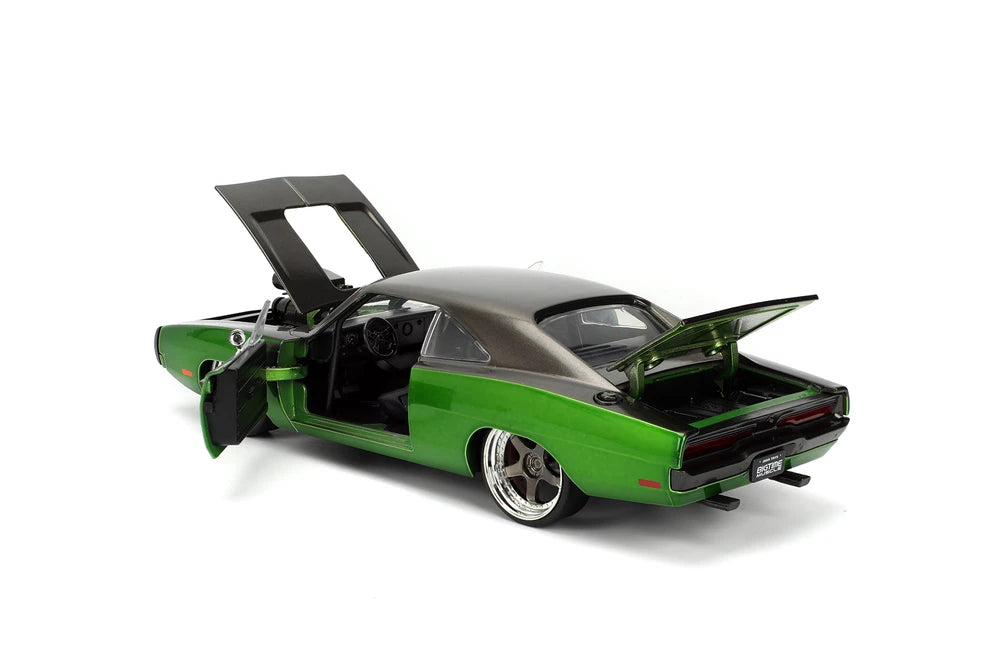Dodge Charger R/T Candy Green and Dark Grey BTM 1970 - 1/24 Scale - Jada - JAD36298