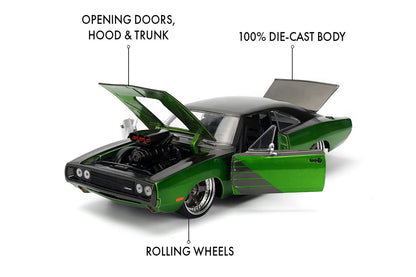 Dodge Charger R/T Candy Green and Dark Grey BTM 1970 - 1/24 Scale - Jada - JAD36298