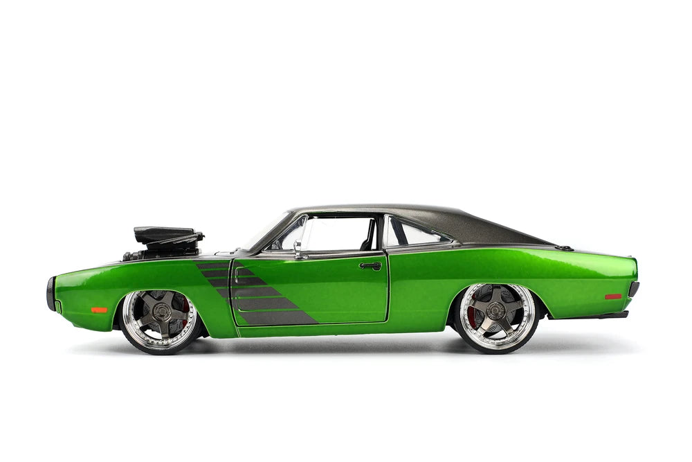 Dodge Charger R/T Candy Green and Dark Grey BTM 1970 - 1/24 Scale - Jada - JAD36298