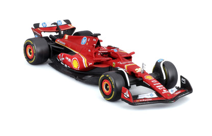 Ferrari F1 SF-24 2024(w/Helmet HC)#16 Leclerc 1/43 Bburago Bur18-36843-16