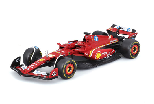 Ferrari F1 SF-24 2024(w/Helmet HC)#16 Leclerc 1/43 Bburago Bur18-36843-16