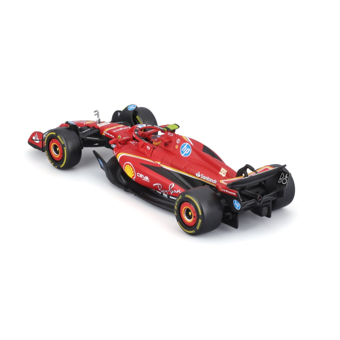 Ferrari F1 SF-24 2024 (w/Helmet HC) #55 Sainz 1/43 Bburago Bur18-36843-55