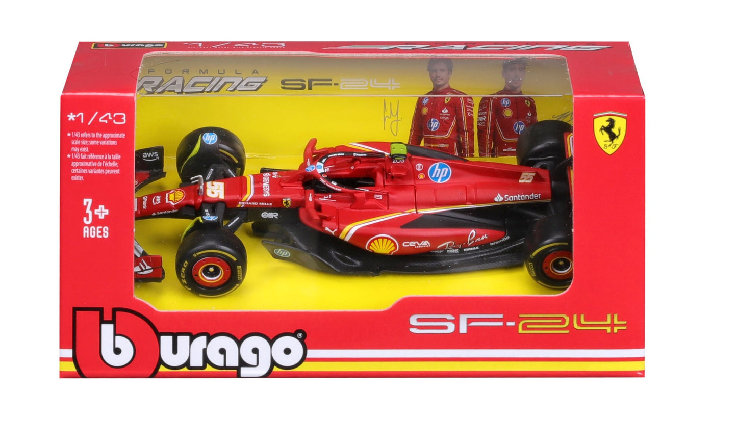 Ferrari F1 SF-24 2024 #55 Sainz 1/43 Bburago Bur18-36844-55