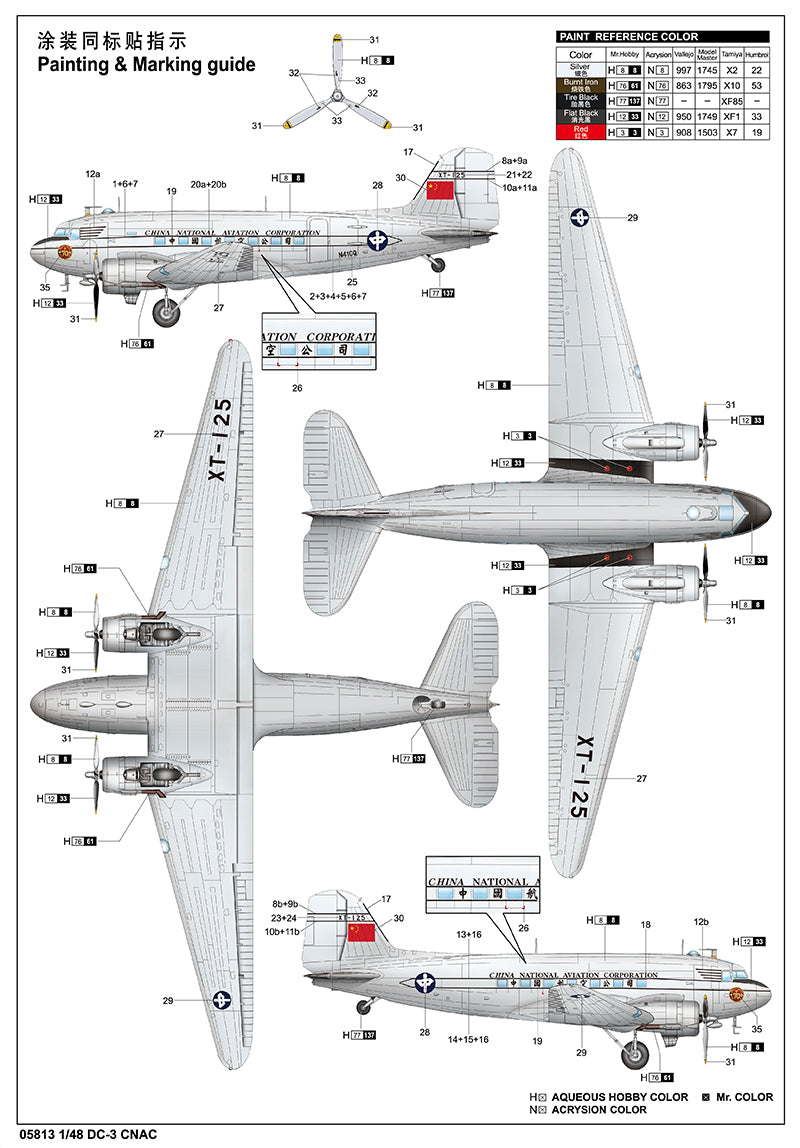 DC-3 CNAC - 1/48 Scale - Trumpeter - TRU05813