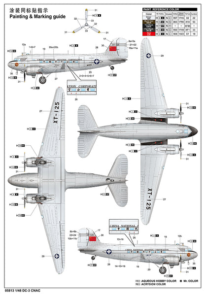DC-3 CNAC - 1/48 Scale - Trumpeter - TRU05813