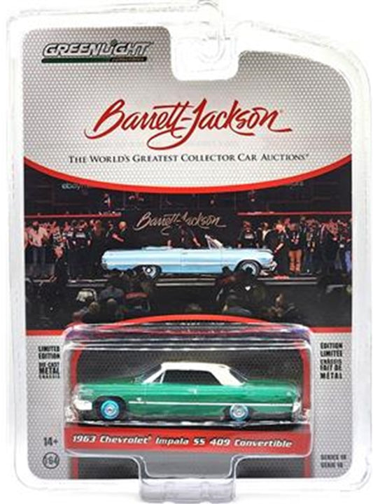 1963 Chevrolet Impala SS 409 Convertible 1/64 Scale Greenlight 37260-B