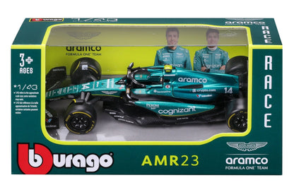 Aston Martin F1 AMR23 2023 (Asst) 1/43 Bburago Bur18-38090