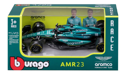 Aston Martin F1 AMR23 2023 (Asst) 1/43 Bburago Bur18-38090