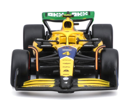 McLaren F1 MCL38 2024 Senna (w/Helmet HC) #4 1/43 Bburago Bur18-38215S-4