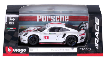 Porsche 911 RSR 1/43 Bburago Bur18-38302