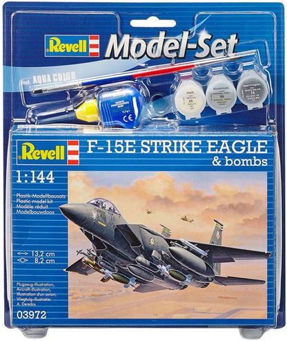 Model Set F-15E Strike Eagle & Bombs - 1/144 Scale - Revell - REV63972