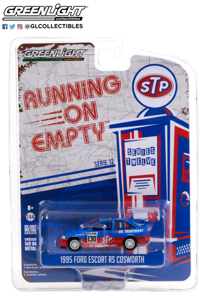 RUNNING ON EMPTY S12 FORD ESCORT RS COSWORTH STP 6 OFF - 1/64 Scale -  GREENLIGHT - GR41120-E