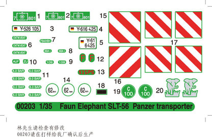 FAUN Elefant SLT-56 Panzer Transporter - 1/35 Scale - Trumpeter - TRU00203