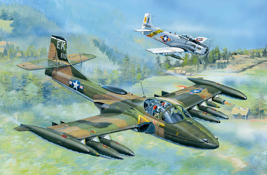 A-37A Dragonfly Light Ground Attack Aircraft - 1/48 Scale - Trumpeter - TRU02888