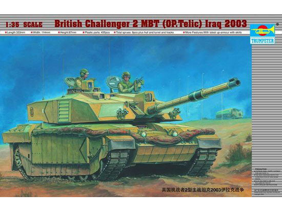 British Challenger 2 MBT (Op.Telic) Iraq 2003 - 1/35 Scale - Trumpeter - TRU00323
