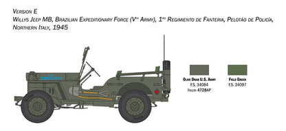 Willys Jeep MB "80th Year Anniversary" - 1/24 Scale - Italeri - IT3635