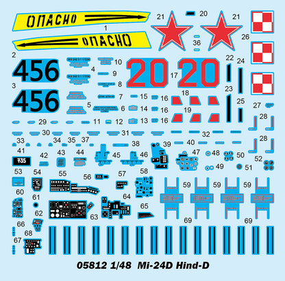 MI-24D Hind-D - 1/48 Scale - Trumpeter - TRU05812